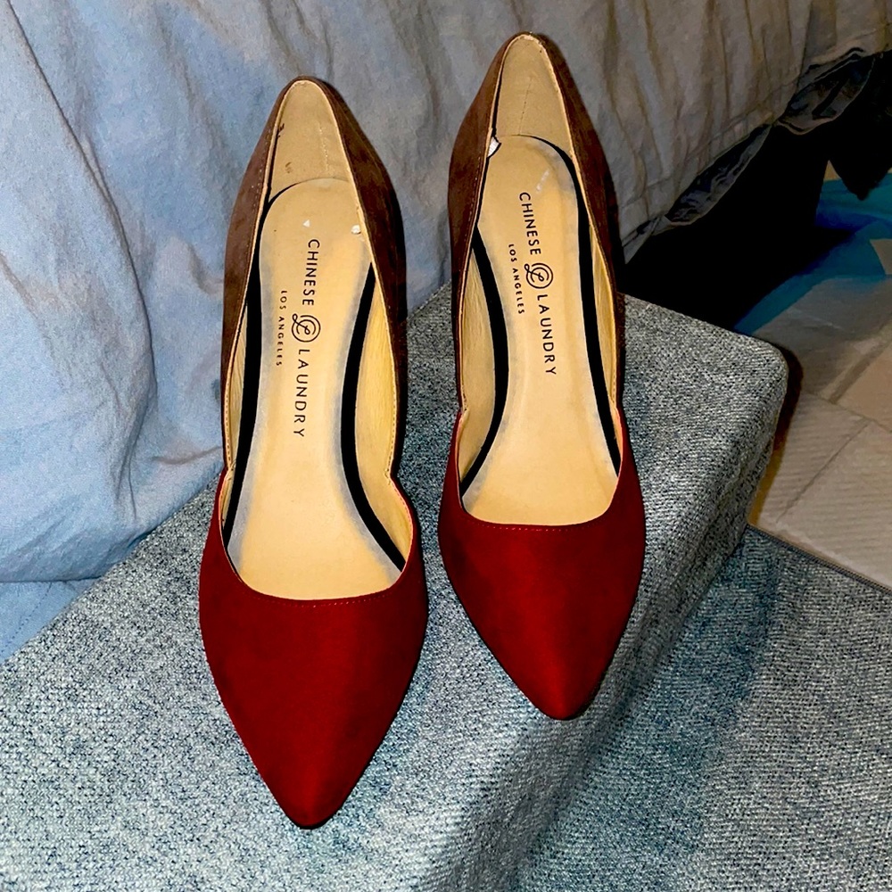 Tan/gray and red -priced as is or best offer!